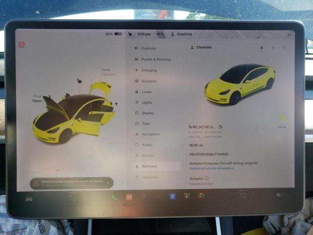 Photo 8 from auction – 2020 TESLA MODEL 3 with VIN 5YJ3E1EB8LF734986