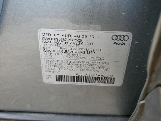 Photo 10 from auction – 2010 AUDI Q5 PREMIUM with VIN WA1LKBFP8AA108797