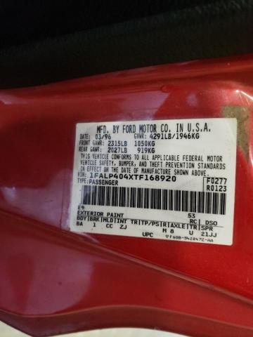 Photo 10 from auction – 1996 FORD MUSTANG with VIN 1FALP404XTF168920
