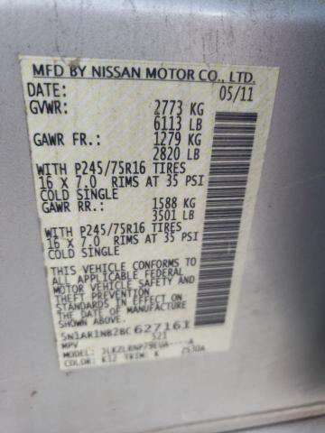 Photo 10 from auction – 2011 NISSAN PATHFINDER with VIN 5N1AR1NB2BC627161