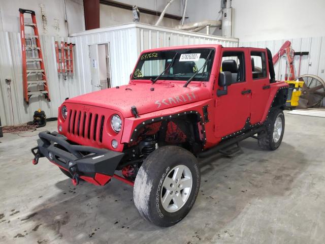 Photo 2 from auction – 2015 JEEP WRANGLER U with VIN 1C4BJWEGXFL642652
