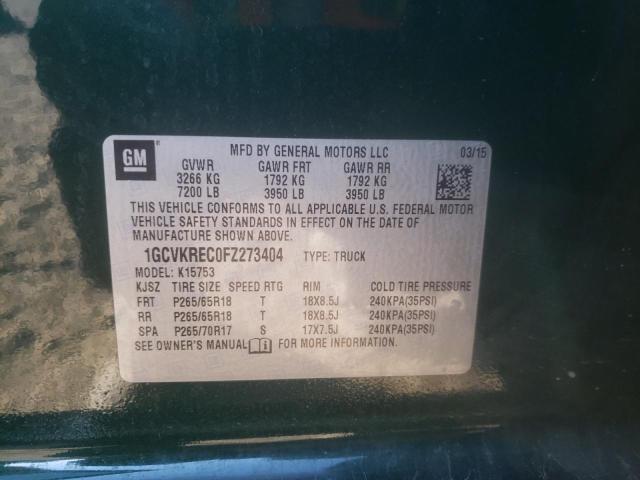 Photo 10 from auction – 2015 CHEVROLET SILVERADO with VIN 1GCVKREC0FZ273404