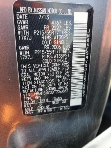 Photo 10 from auction – 2013 NISSAN JUKE S with VIN JN8AF5MV0DT226862