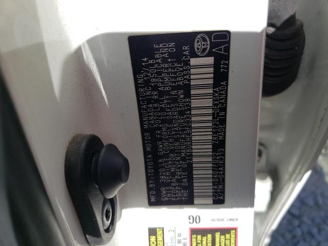 Photo 10 from auction – 2015 TOYOTA COROLLA L with VIN 2T1BURHE9FC334138