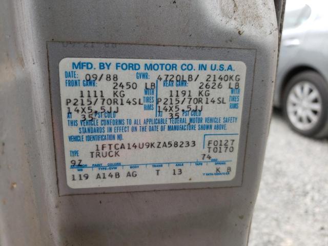 Photo 10 from auction – 1989 FORD AEROSTAR with VIN 1FTCA14U9KZA58233