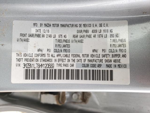 Photo 10 from auction – 2017 MAZDA 3 TOURING with VIN 3MZBN1L78HM120689