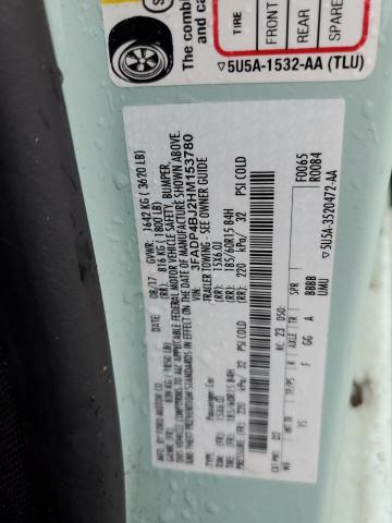 Photo 10 from auction – 2017 FORD FIESTA SE with VIN 3FADP4BJ2HM153780