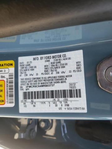 Photo 10 from auction – 2021 FORD BRONCO SPO with VIN 3FMCR9C64MRB03737