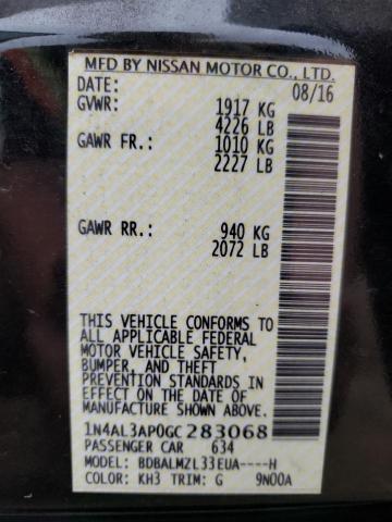 Photo 10 from auction – 2016 NISSAN ALTIMA 2.5 with VIN 1N4AL3AP0GC283068