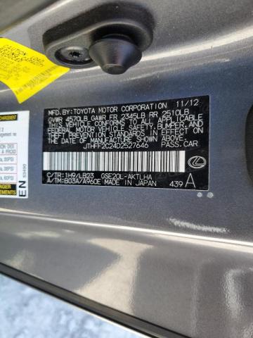 Photo 10 from auction – 2013 LEXUS IS 250 with VIN JTHFF2C24D2527646
