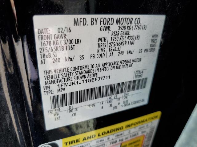 Photo 10 from auction – 2016 FORD EXPEDITION with VIN 1FMJK1JT1GEF37711
