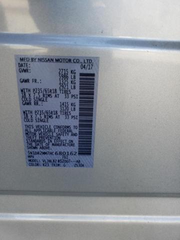 Photo 10 from auction – 2017 NISSAN PATHFINDER with VIN 5N1DR2MM7HC680162