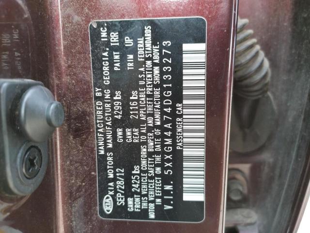 Photo 10 from auction – 2013 KIA OPTIMA LX with VIN 5XXGM4A74DG133273