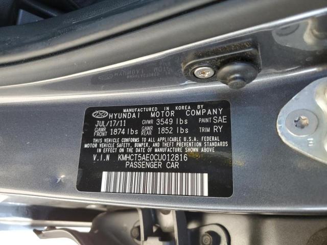 Photo 10 from auction – 2012 HYUNDAI ACCENT GLS with VIN KMHCT5AE0CU012816