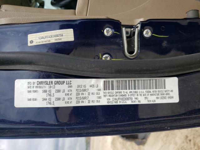 Photo 10 from auction – 2014 JEEP PATRIOT LA with VIN 1C4NJPFA3ED698759