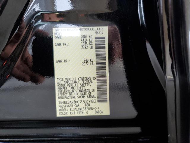 Photo 10 from auction – 2017 NISSAN ALTIMA 3.5 with VIN 1N4BL3AP2HC252782