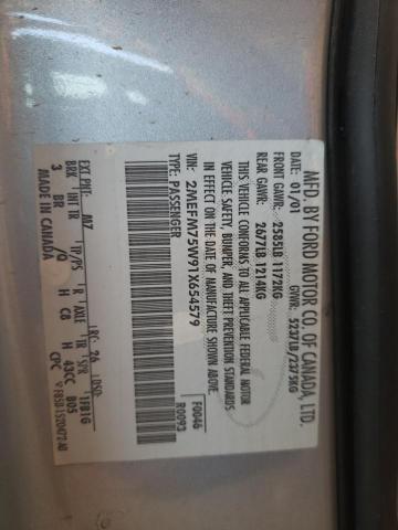 Photo 10 from auction – 2001 MERCURY GRAND MARQ with VIN 2MEFM75W91X654579
