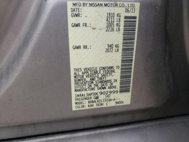 Photo 10 from auction – 2013 NISSAN ALTIMA 2.5 with VIN 1N4AL3AP5DC902999