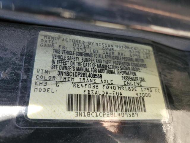 Photo 10 from auction – 2011 NISSAN VERSA S with VIN 3N1BC1CP2BL409589