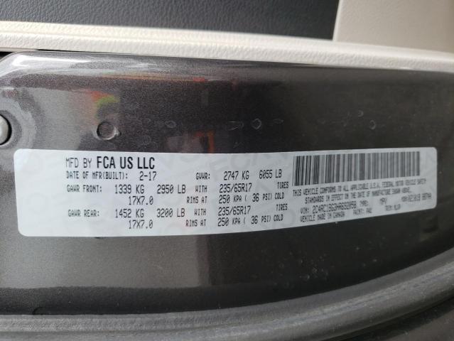 Photo 10 from auction – 2017 CHRYSLER PACIFICA T with VIN 2C4RC1BG3HR692058