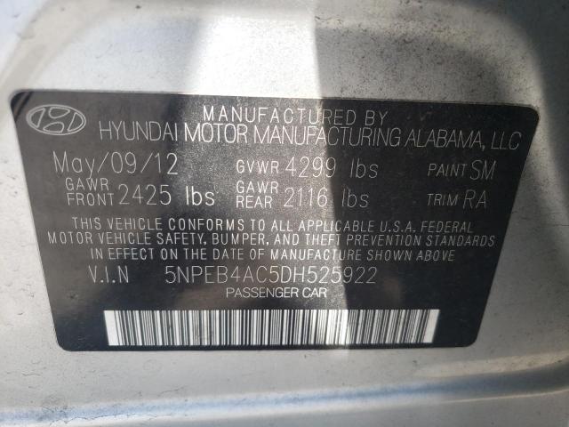 Foto 10 de la subasta – 2013 HYUNDAI SONATA GLS con VIN 5NPEB4AC5DH525922