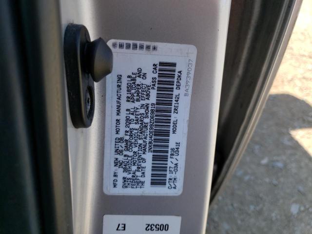 Photo 10 from auction – 2009 TOYOTA COROLLA BA with VIN 1NXBU40E99Z069819