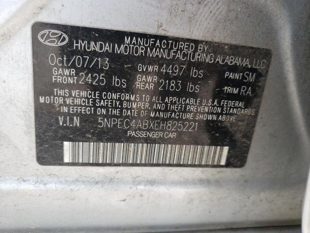 Photo 10 from auction – 2014 HYUNDAI SONATA SE with VIN 5NPEC4ABXEH825221