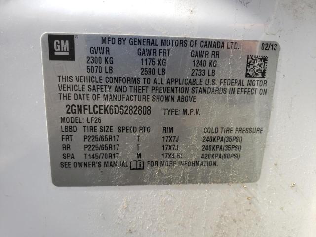 Photo 10 from auction – 2013 CHEVROLET EQUINOX LS with VIN 2GNFLCEK6D6282808