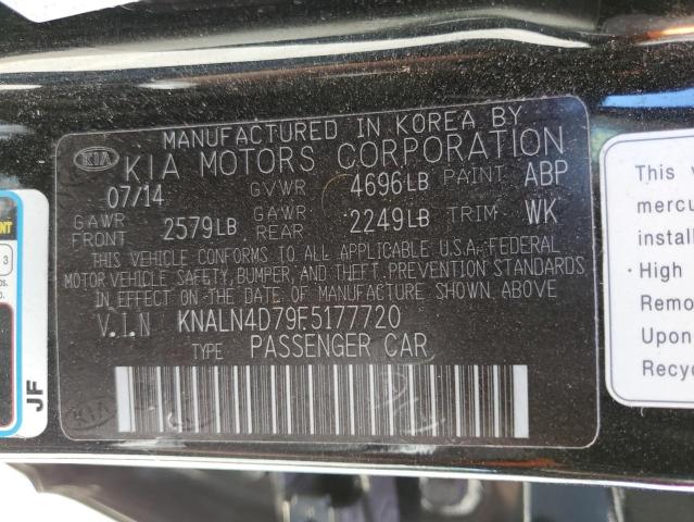Photo 10 from auction – 2015 KIA CADENZA PR with VIN KNALN4D79F5177720