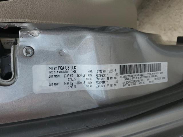 Photo 10 from auction – 2016 DODGE GRAND CARA with VIN 2C4RDGCG3GR272989