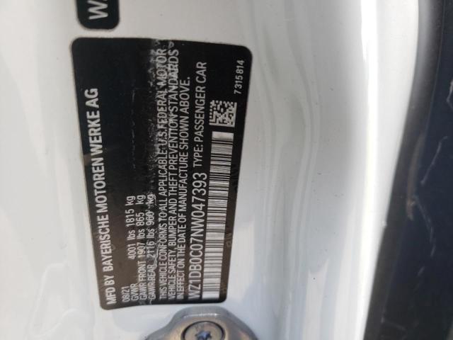 Photo 10 from auction – 2022 TOYOTA SUPRA BASE with VIN WZ1DB0C07NW047393
