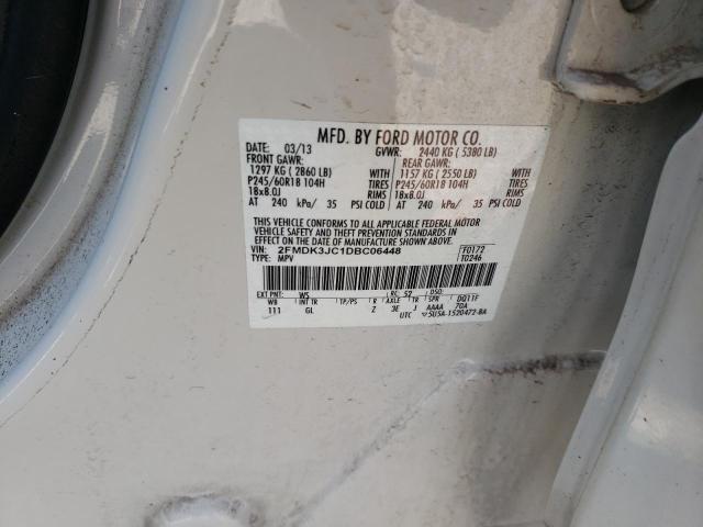 Photo 10 from auction – 2013 FORD EDGE SEL with VIN 2FMDK3JC1DBC06448