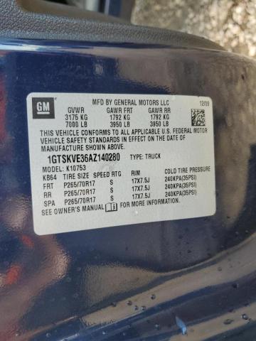 Photo 10 from auction – 2010 GMC SIERRA K15 with VIN 1GTSKVE36AZ140280
