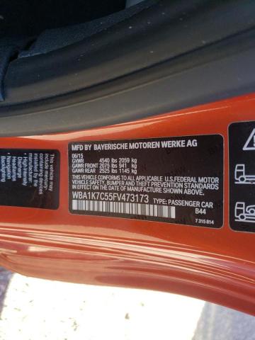Photo 10 from auction – 2015 BMW 228 XI with VIN WBA1K7C55FV473173