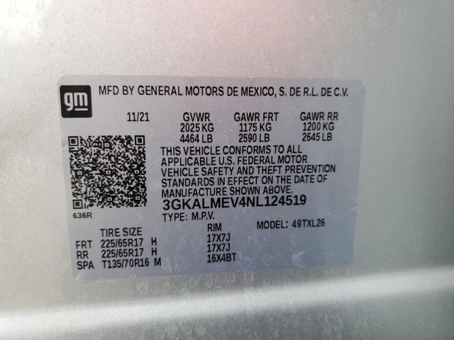 Photo 10 from auction – 2022 GMC TERRAIN SL with VIN 3GKALMEV4NL124519