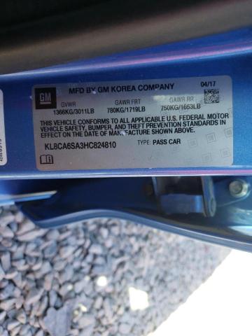 Photo 10 from auction – 2017 CHEVROLET SPARK LS with VIN KL8CA6SA3HC824810