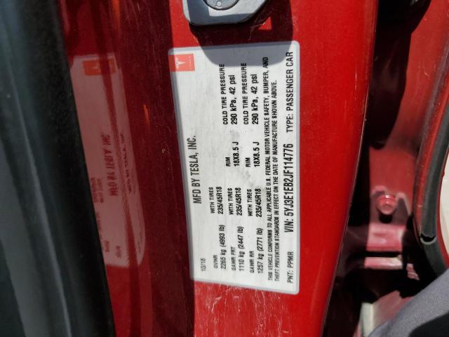 Photo 10 from auction – 2018 TESLA MODEL 3 with VIN 5YJ3E1EB2JF114776