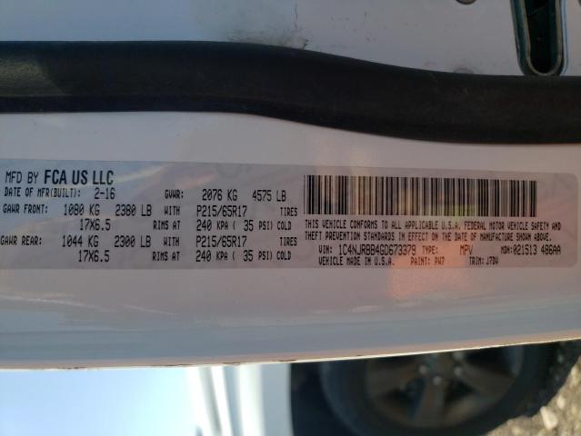 Photo 10 from auction – 2016 JEEP PATRIOT SP with VIN 1C4NJRBB4GD673379