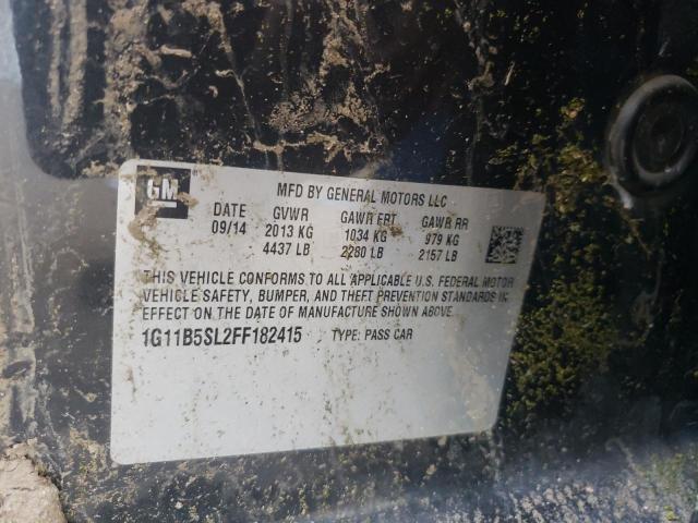 Photo 10 from auction – 2015 CHEVROLET MALIBU LS with VIN 1G11B5SL2FF182415