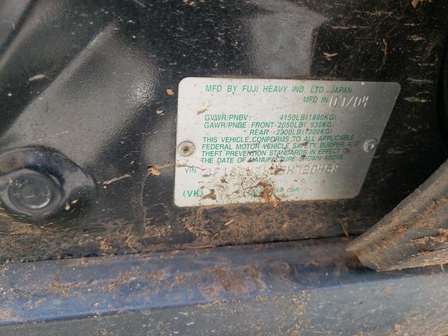 Photo 10 from auction – 2005 SUBARU FORESTER 2 with VIN JF1SG636X5H720458