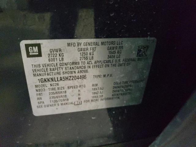 Photo 10 from auction – 2017 GMC ACADIA SLE with VIN 1GKKNLLA5HZ204496