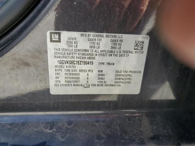 Photo 10 from auction – 2014 CHEVROLET SILVERADO with VIN 1GCVKSEC7EZ199419