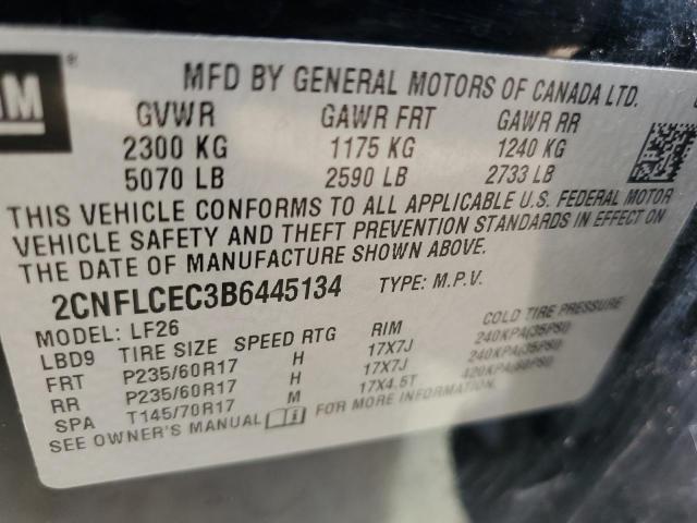 Photo 10 from auction – 2011 CHEVROLET EQUINOX LS with VIN 2CNFLCEC3B6445134