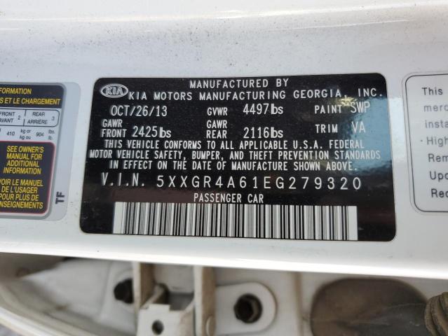 Photo 10 from auction – 2014 KIA OPTIMA SX with VIN 5XXGR4A61EG279320