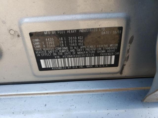 Photo 10 from auction – 2013 SUBARU LEGACY 2.5 with VIN 4S3BMCK66D3018376