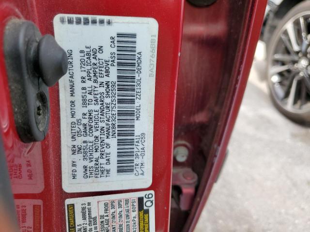 Photo 10 from auction – 2005 TOYOTA COROLLA CE with VIN 1NXBR32E75Z532592