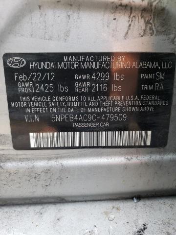 Photo 10 from auction – 2012 HYUNDAI SONATA GLS with VIN 5NPEB4AC9CH479509
