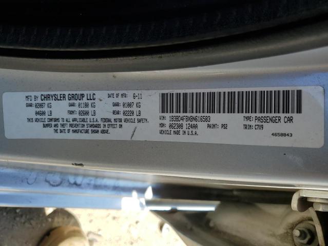 Photo 10 from auction – 2011 DODGE AVENGER EX with VIN 1B3BD4FBXBN616583