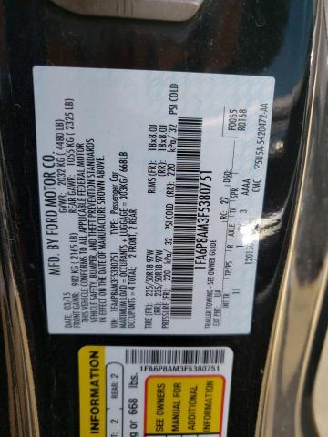 Photo 10 from auction – 2015 FORD MUSTANG with VIN 1FA6P8AM3F5380751