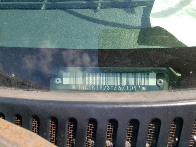 Photo 10 from auction – 2000 CHEVROLET SILVERADO with VIN 1GCEK19V3YE371091